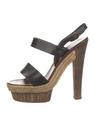 Christian Louboutin Leather Espadrilles
