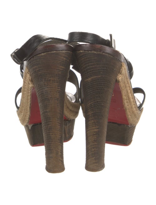 Christian Louboutin Leather Espadrilles