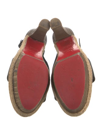 Christian Louboutin Leather Espadrilles
