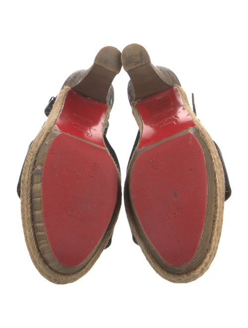 Christian Louboutin Leather Espadrilles