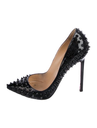 Christian Louboutin Spike Accents Patent Leather Pumps