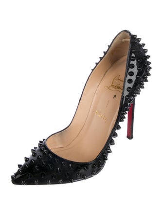 Christian Louboutin Spike Accents Patent Leather Pumps