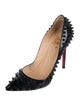 Christian Louboutin Spike Accents Patent Leather Pumps