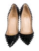 Christian Louboutin Spike Accents Patent Leather Pumps