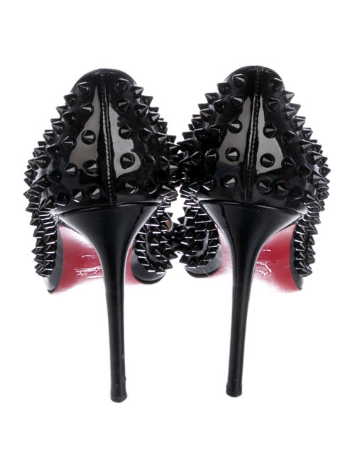 Christian Louboutin Spike Accents Patent Leather Pumps
