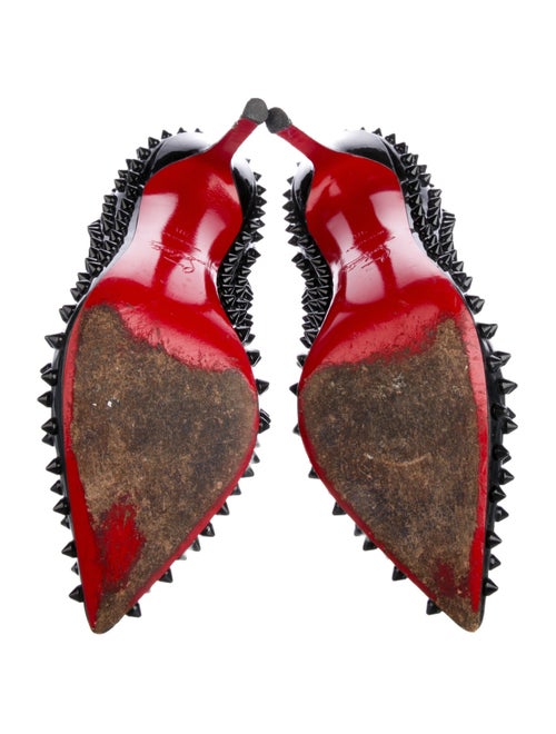 Christian Louboutin Spike Accents Patent Leather Pumps