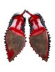 Christian Louboutin Spike Accents Patent Leather Pumps