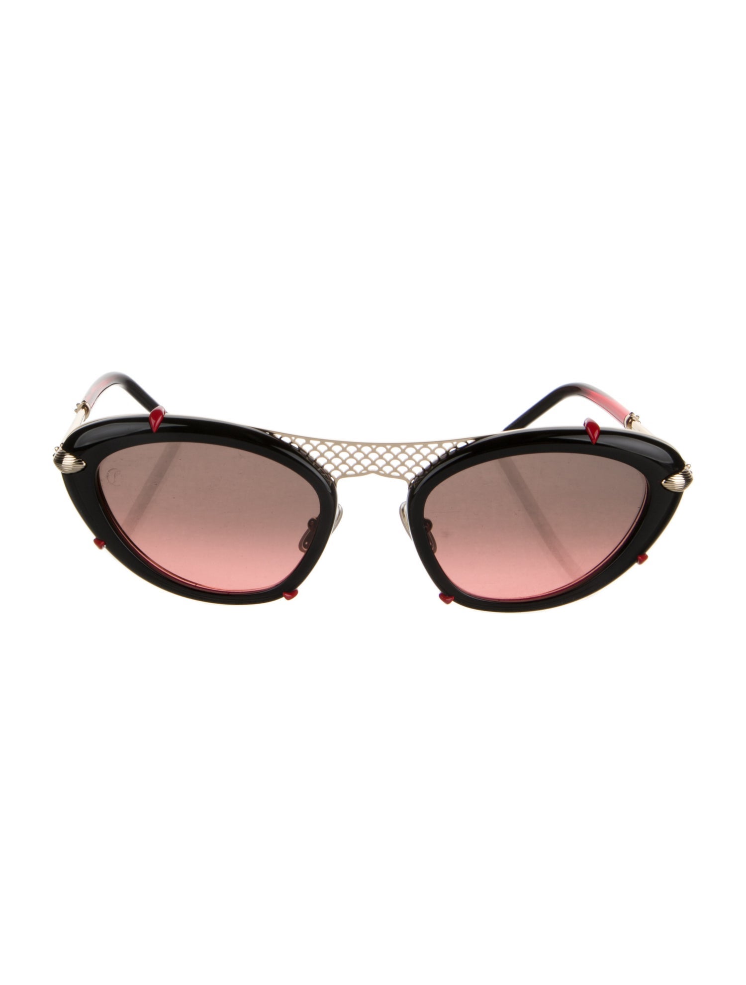 Christian Louboutin Cat-Eye Mirrored Sunglasses