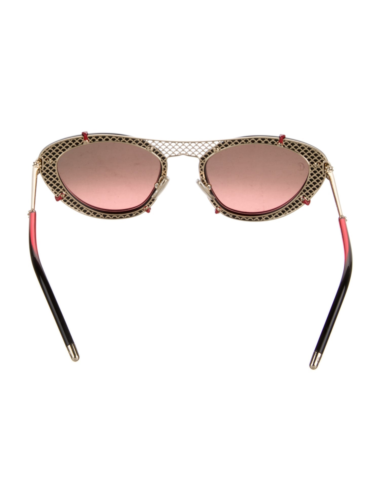 Christian Louboutin Cat-Eye Mirrored Sunglasses