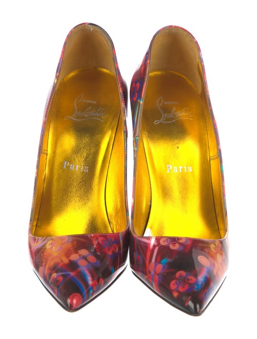 Christian Louboutin Patent Leather Printed Pumps