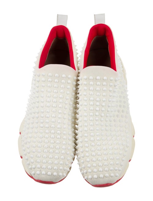 Christian Louboutin Spike Accents Neoprene Sneakers