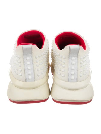 Christian Louboutin Spike Accents Neoprene Sneakers
