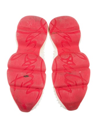 Christian Louboutin Spike Accents Neoprene Sneakers