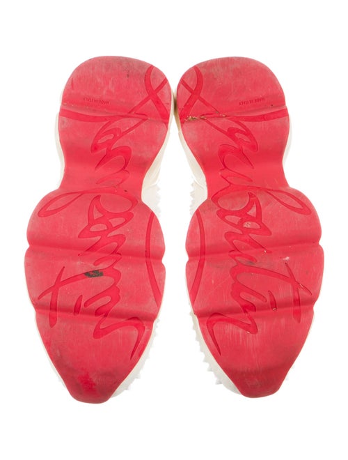 Christian Louboutin Spike Accents Neoprene Sneakers