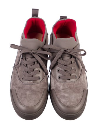 Christian Louboutin Suede Printed Sneakers