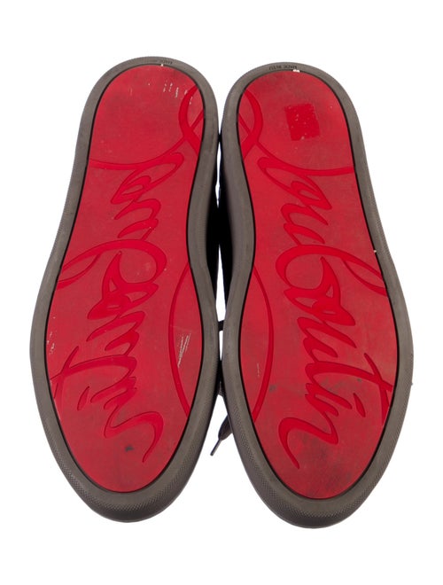 Christian Louboutin Suede Printed Sneakers