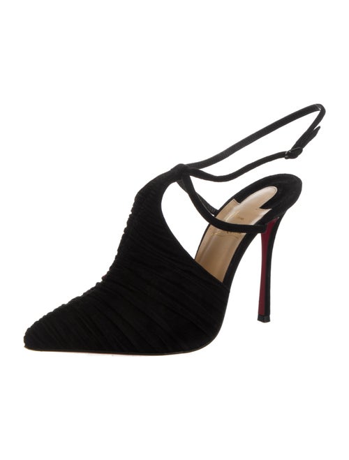 Christian Louboutin Queen Acid Suede T-Strap Pumps