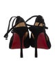 Christian Louboutin Queen Acid Suede T-Strap Pumps