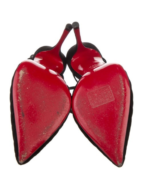 Christian Louboutin Queen Acid Suede T-Strap Pumps