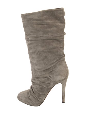 Christian Louboutin Suede Slouch Boots
