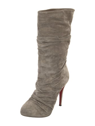 Christian Louboutin Suede Slouch Boots