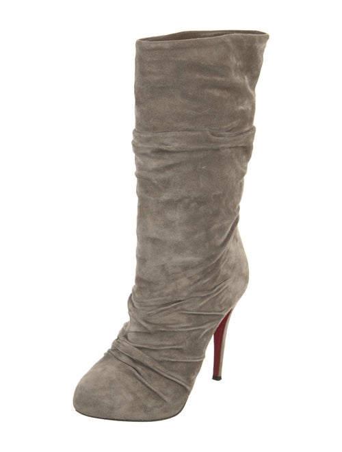 Christian Louboutin Suede Slouch Boots