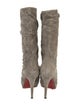 Christian Louboutin Suede Slouch Boots