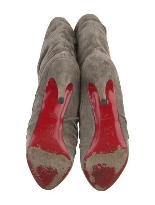 Christian Louboutin Suede Slouch Boots