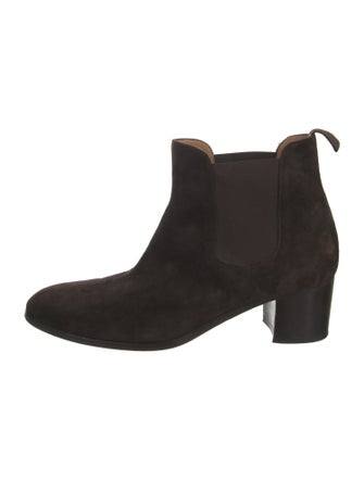 Christian Louboutin Spike Accents Suede Chelsea Boots