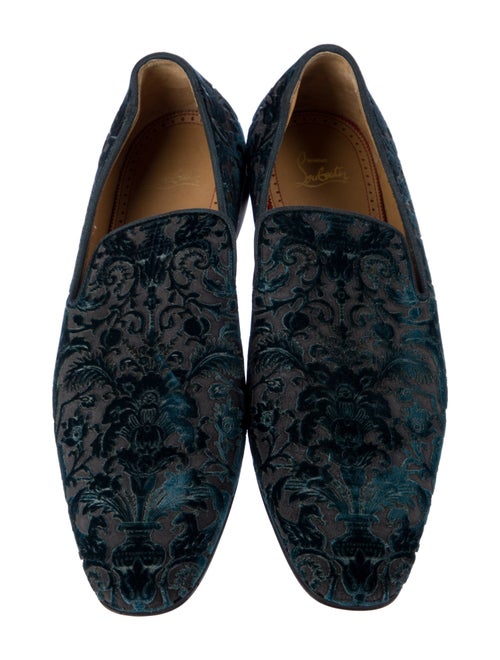 Christian Louboutin Velvet Printed Loafers