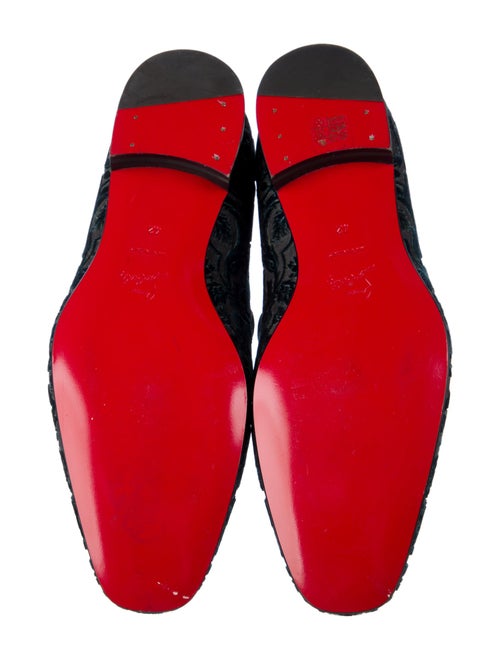 Christian Louboutin Velvet Printed Loafers