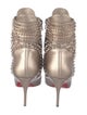 Christian Louboutin Spike Accents Leather Boots