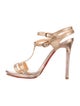 Christian Louboutin Glitter Glitter Accents T-Strap Sandals