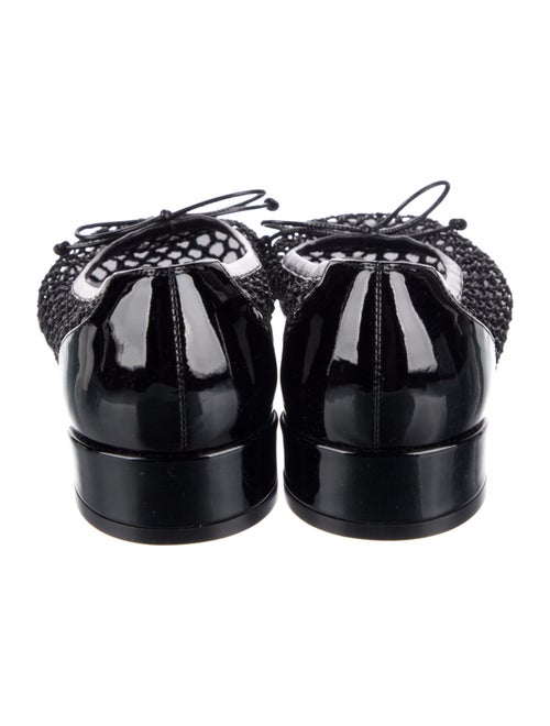 Christian Louboutin Mesh Bow Accents Flats