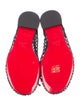 Christian Louboutin Mesh Bow Accents Flats