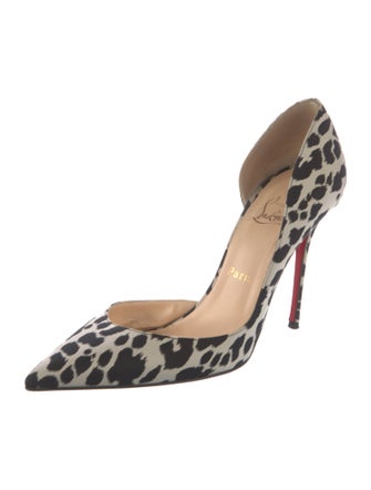 Christian Louboutin Animal Print D'Orsay Pumps