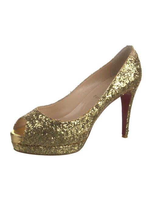 Christian Louboutin Glitter Glitter Accents Pumps