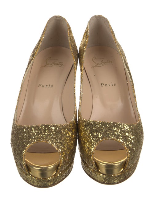Christian Louboutin Glitter Glitter Accents Pumps