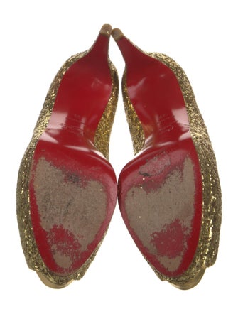 Christian Louboutin Glitter Glitter Accents Pumps
