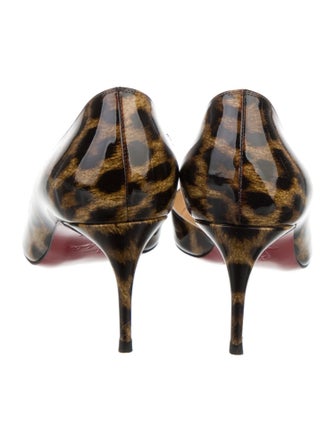 Christian Louboutin Leopardino Patent Leather D'Orsay Pumps