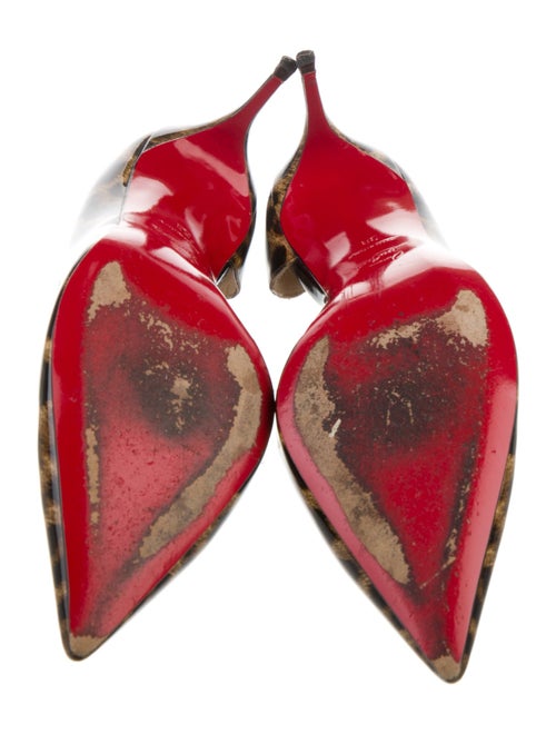 Christian Louboutin Leopardino Patent Leather D'Orsay Pumps