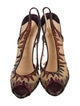 Christian Louboutin Mesh Patterned Slingback Pumps