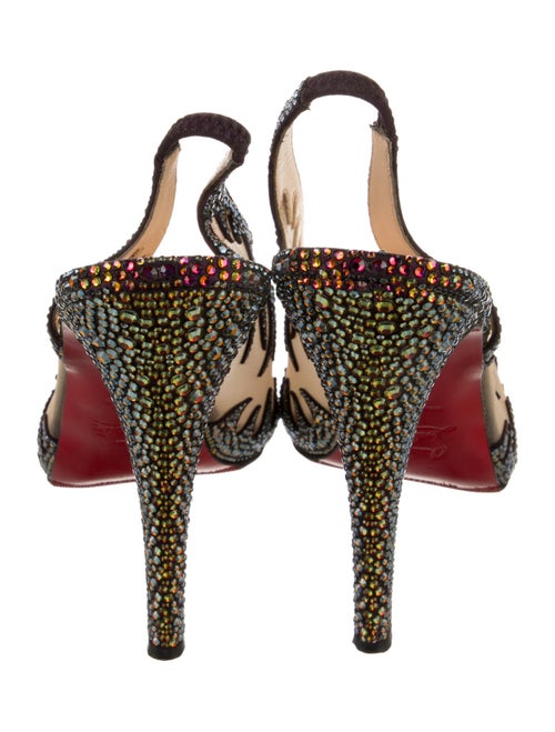 Christian Louboutin Mesh Patterned Slingback Pumps