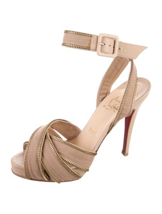 Christian Louboutin Leather Slingback Pumps