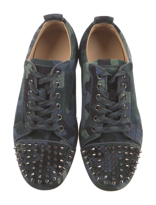 Christian Louboutin Suede Printed Sneakers