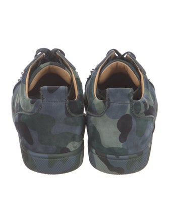 Christian Louboutin Suede Printed Sneakers