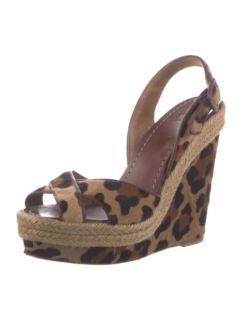 Christian Louboutin Ponyhair Printed Espadrilles