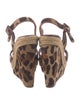 Christian Louboutin Ponyhair Printed Espadrilles