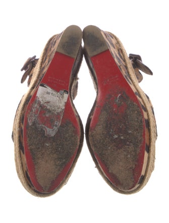 Christian Louboutin Ponyhair Printed Espadrilles