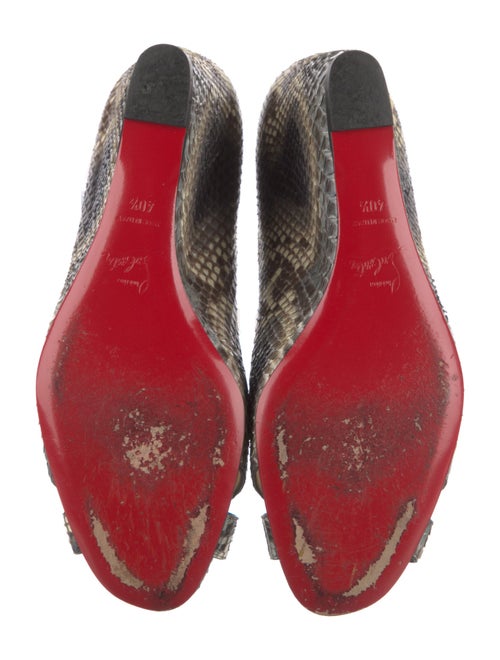 Christian Louboutin Snakeskin Animal Print Espadrilles